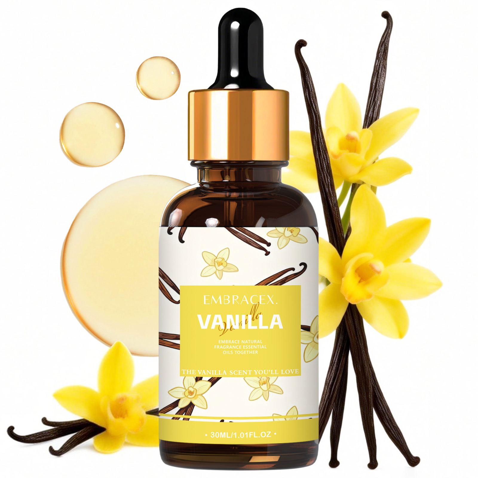 Perfume Fragrance Essence - 30ml Vanilla Essential Oil Perfume Skincare