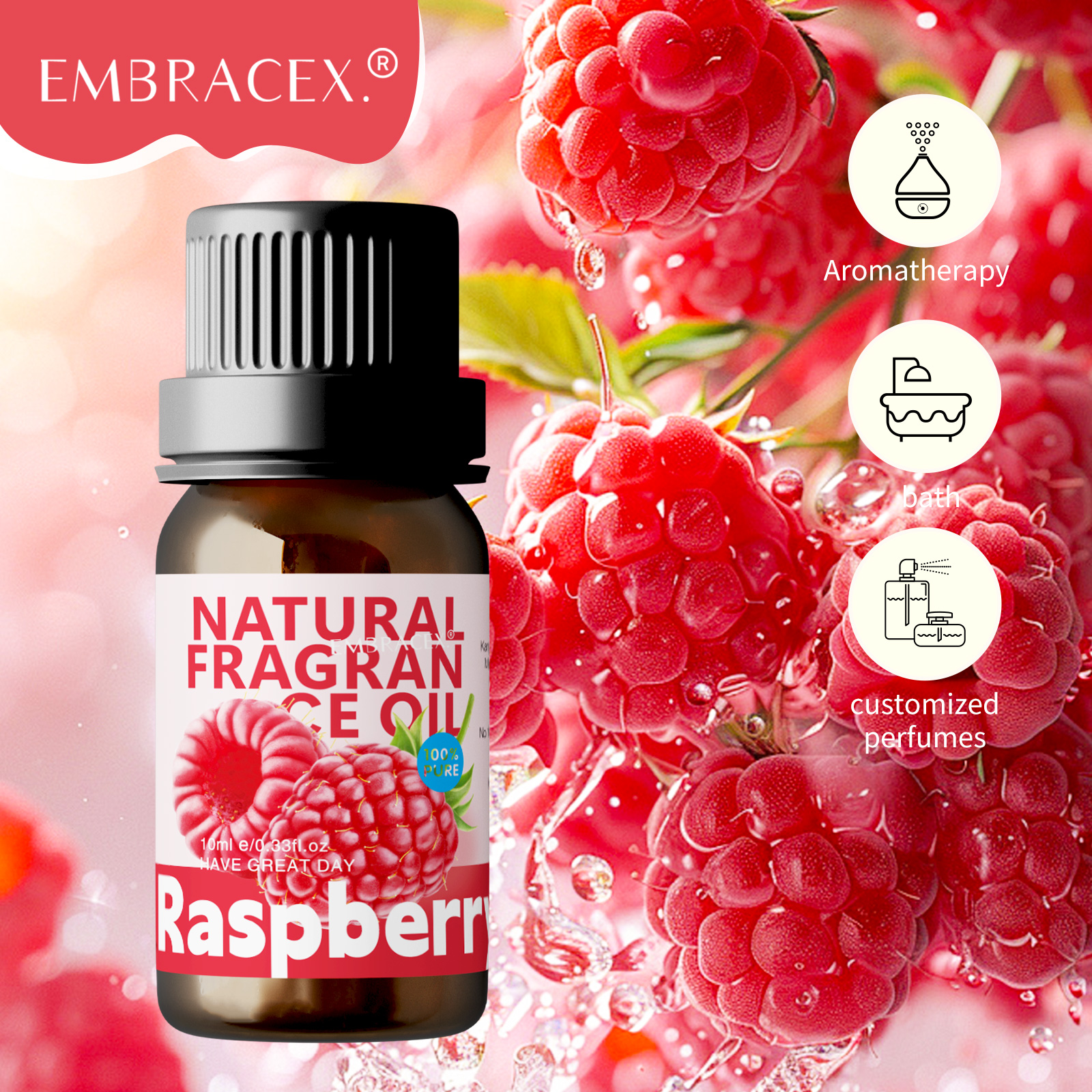 Perfume Fragrance Types For Women - 10ml Raspberry Fragrance Essential Oils Raspberry