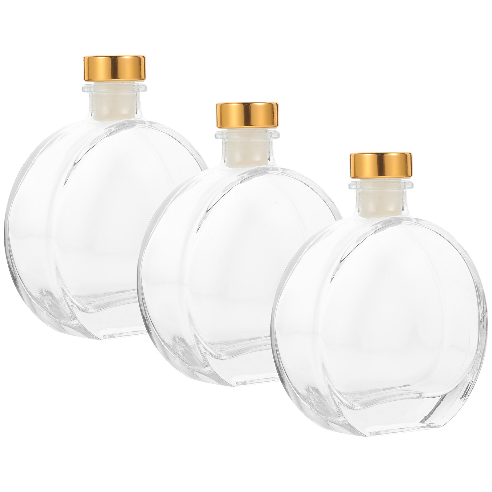 Perfume Fragrance Diffuser - 3Pcs Glass Aromatherapy Diffuser Bottles Large