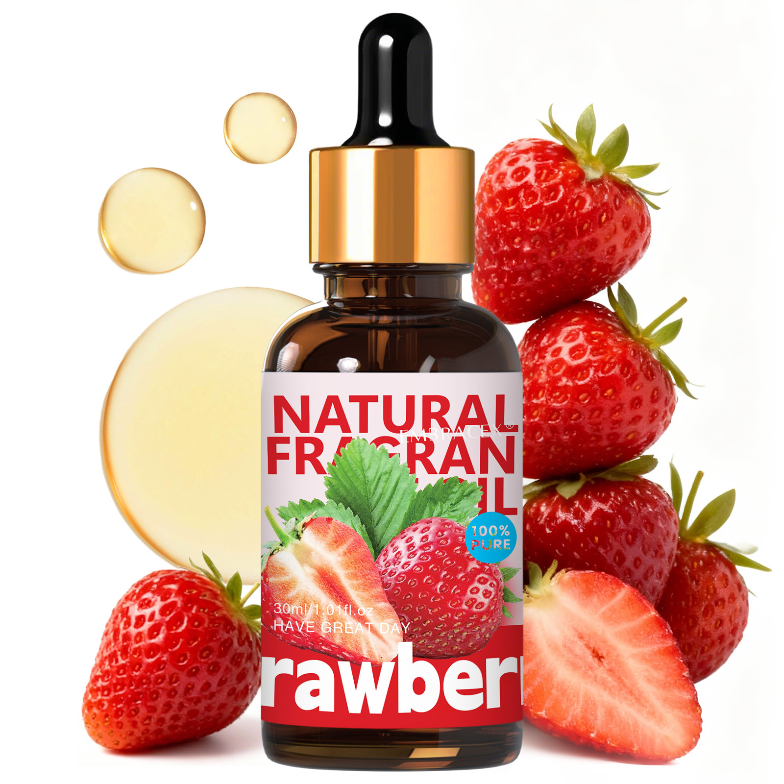 Perfume Fragrance Essence - 30ml Strawberry Essential Oil Long Lasting