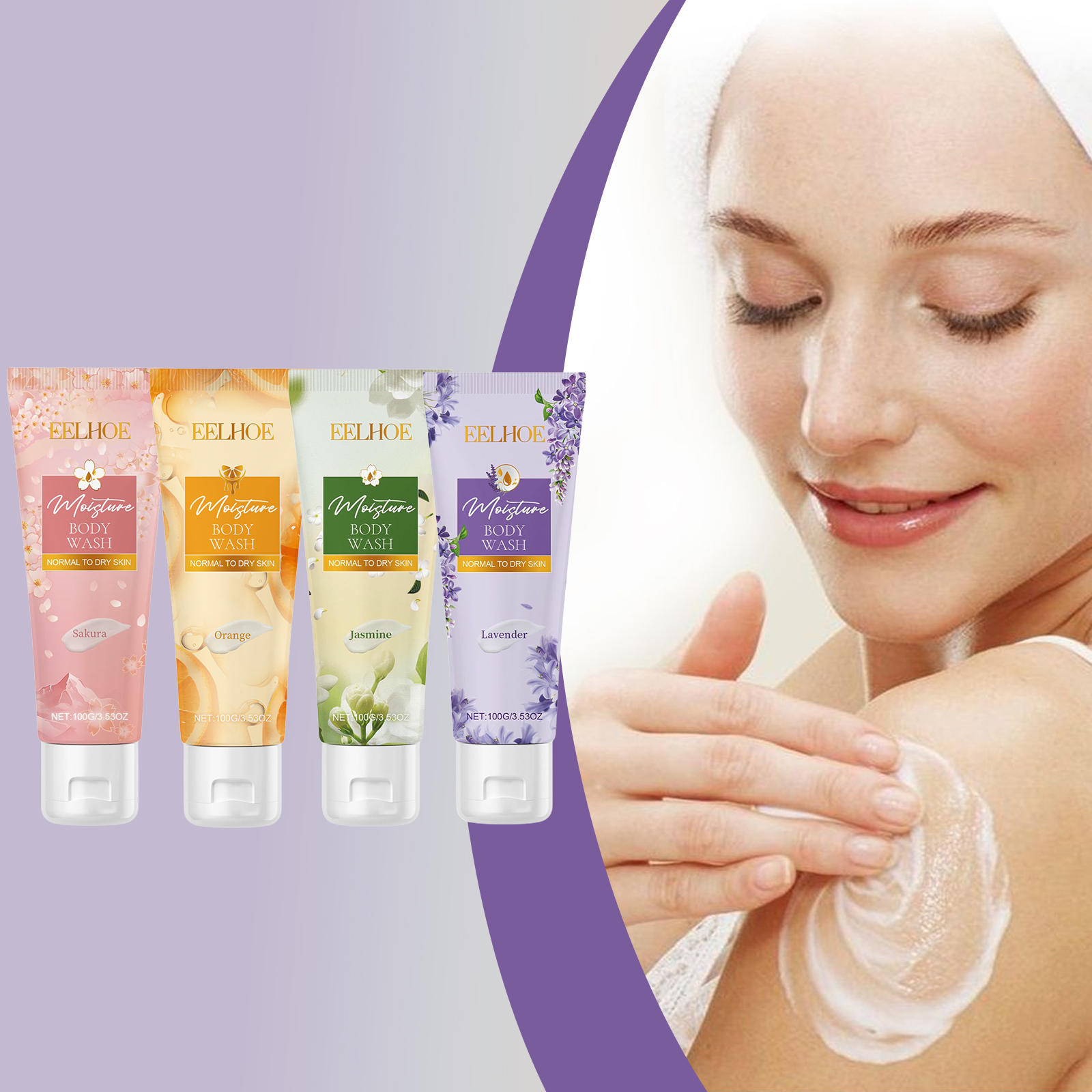 Perfume Fragrance Body Wash - Moisturizing Body Wash Long-Lasting Fragrance Floral