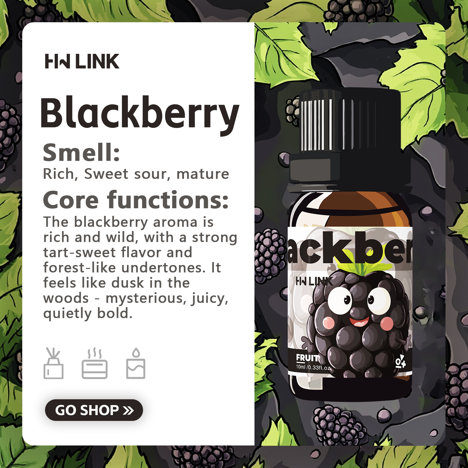 Blackberry Essential Oil Black - Perfume Fragrance Diffuser บทวิจารณ์และราคา