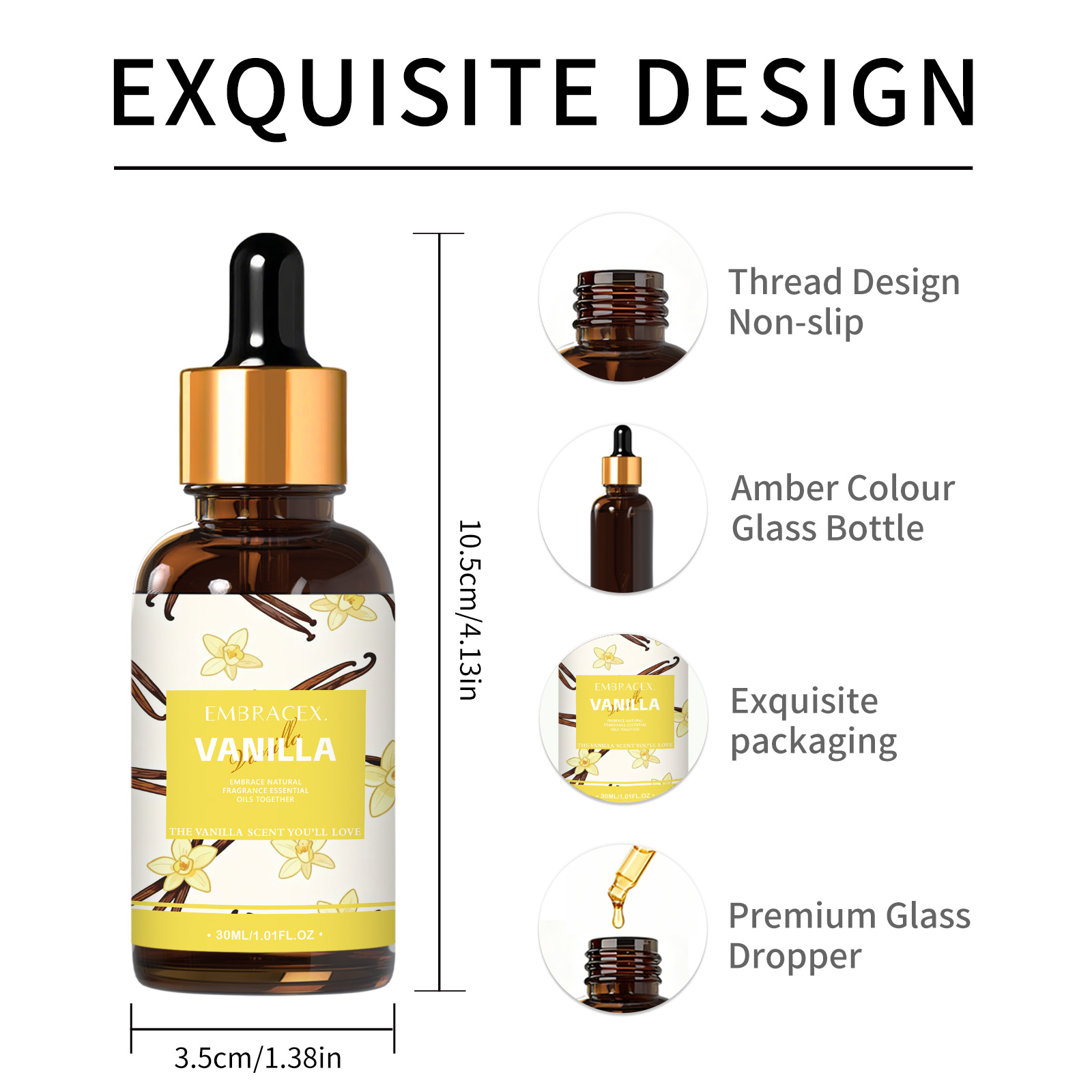 30ml Vanilla Essential Oil Per - Perfume Fragrance Essence บทวิจารณ์และราคา