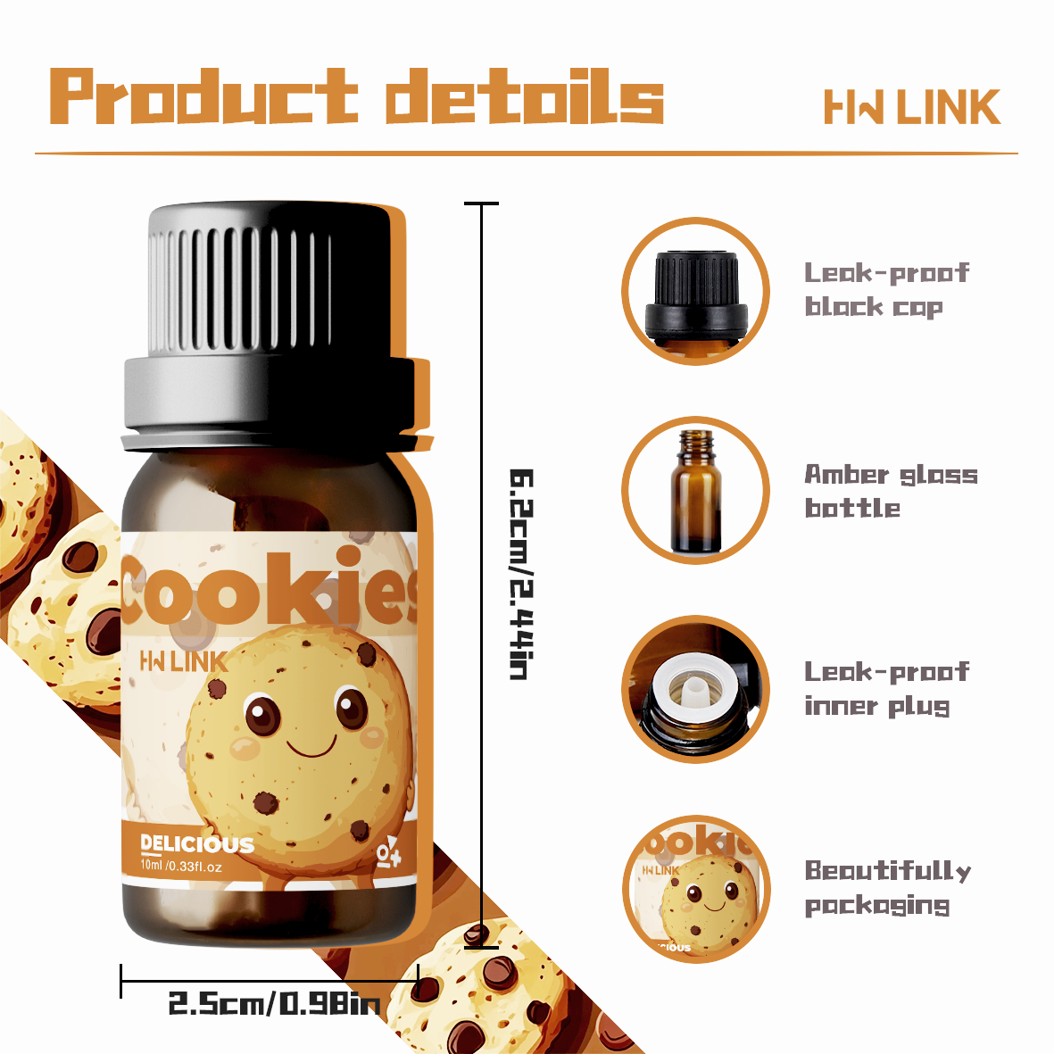 10ml Cookies Essential Oils Pe - Perfume Fragrance Essence บทวิจารณ์และราคา