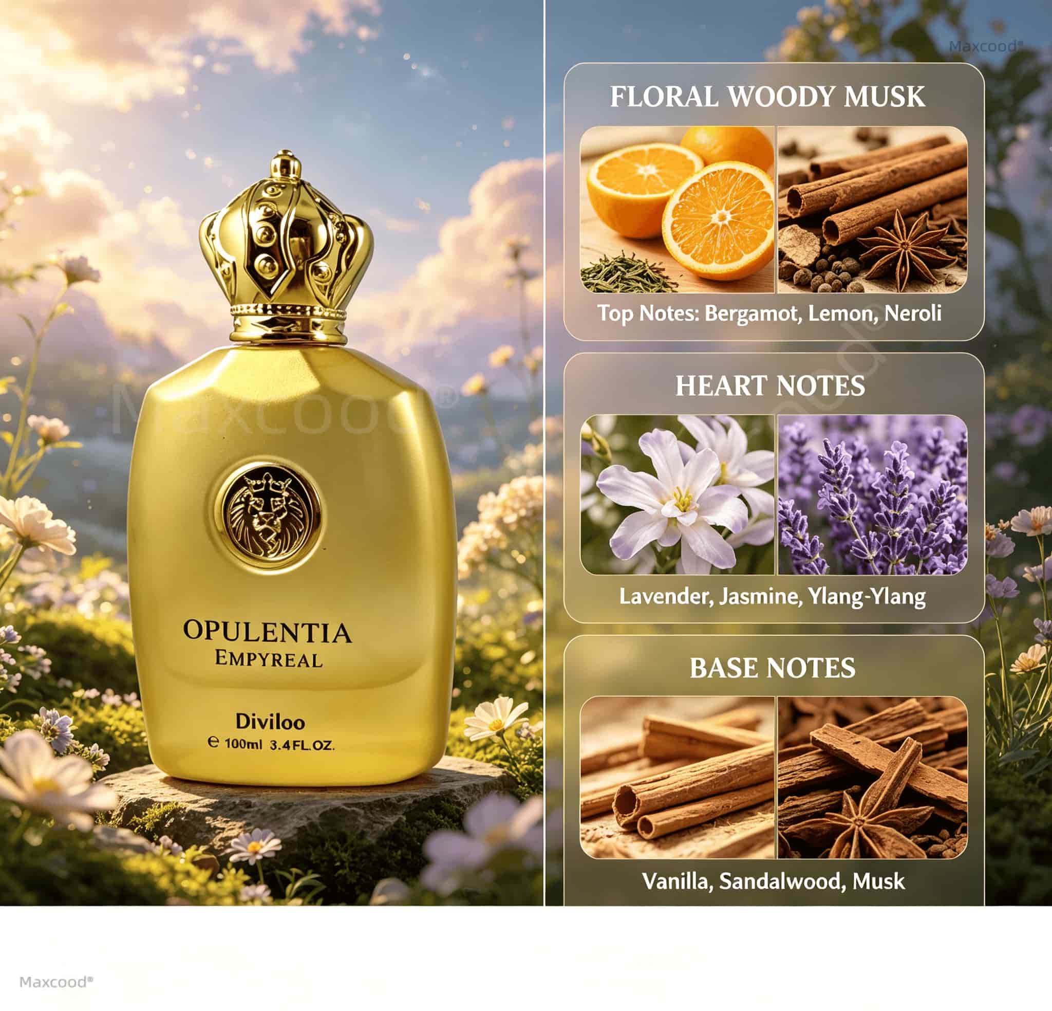 Floral, woody, and musky notes - Perfume Fragrance For Men บทวิจารณ์และราคา