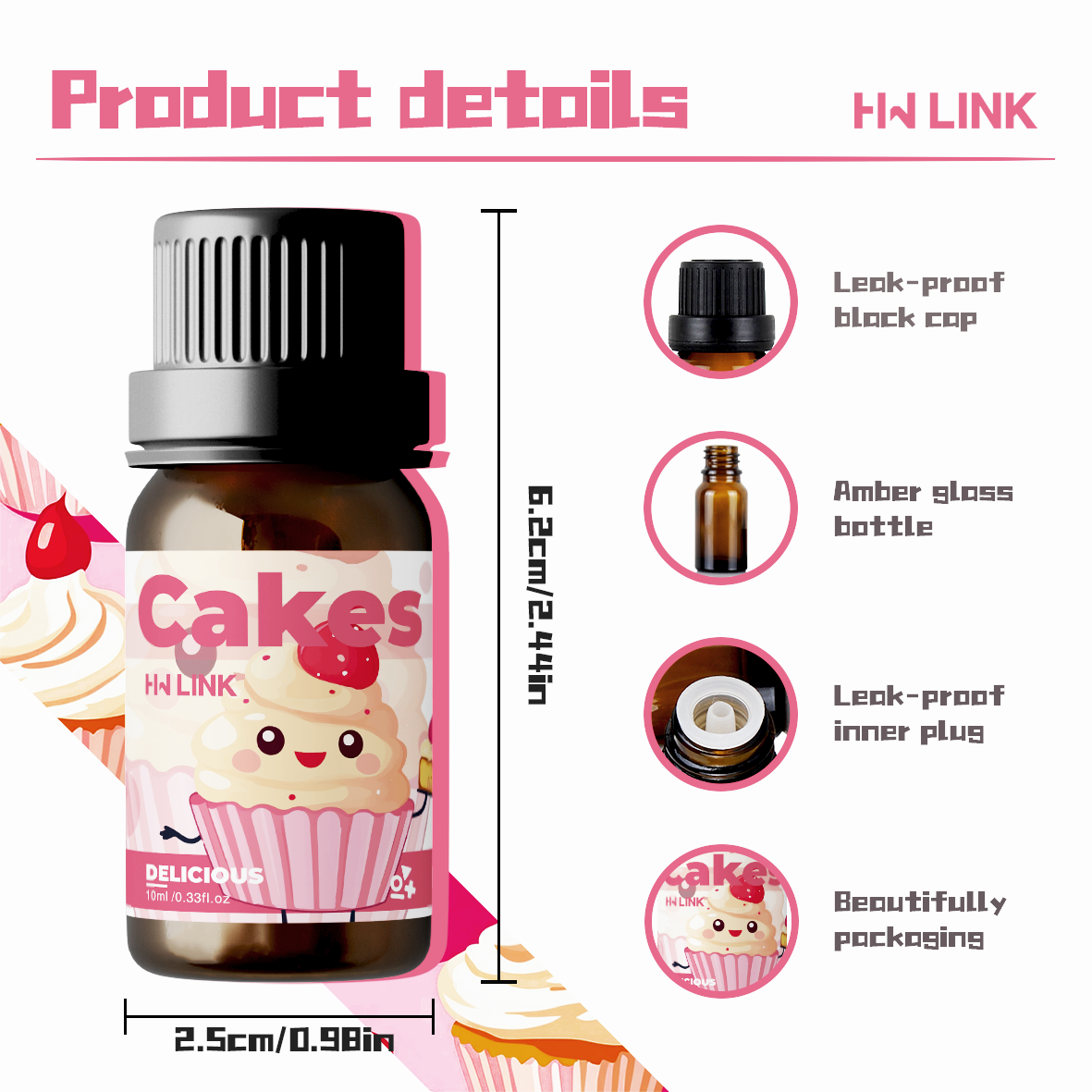 10ml Cakes Essential Oils Perf - Perfume Fragrance Essence บทวิจารณ์และราคา
