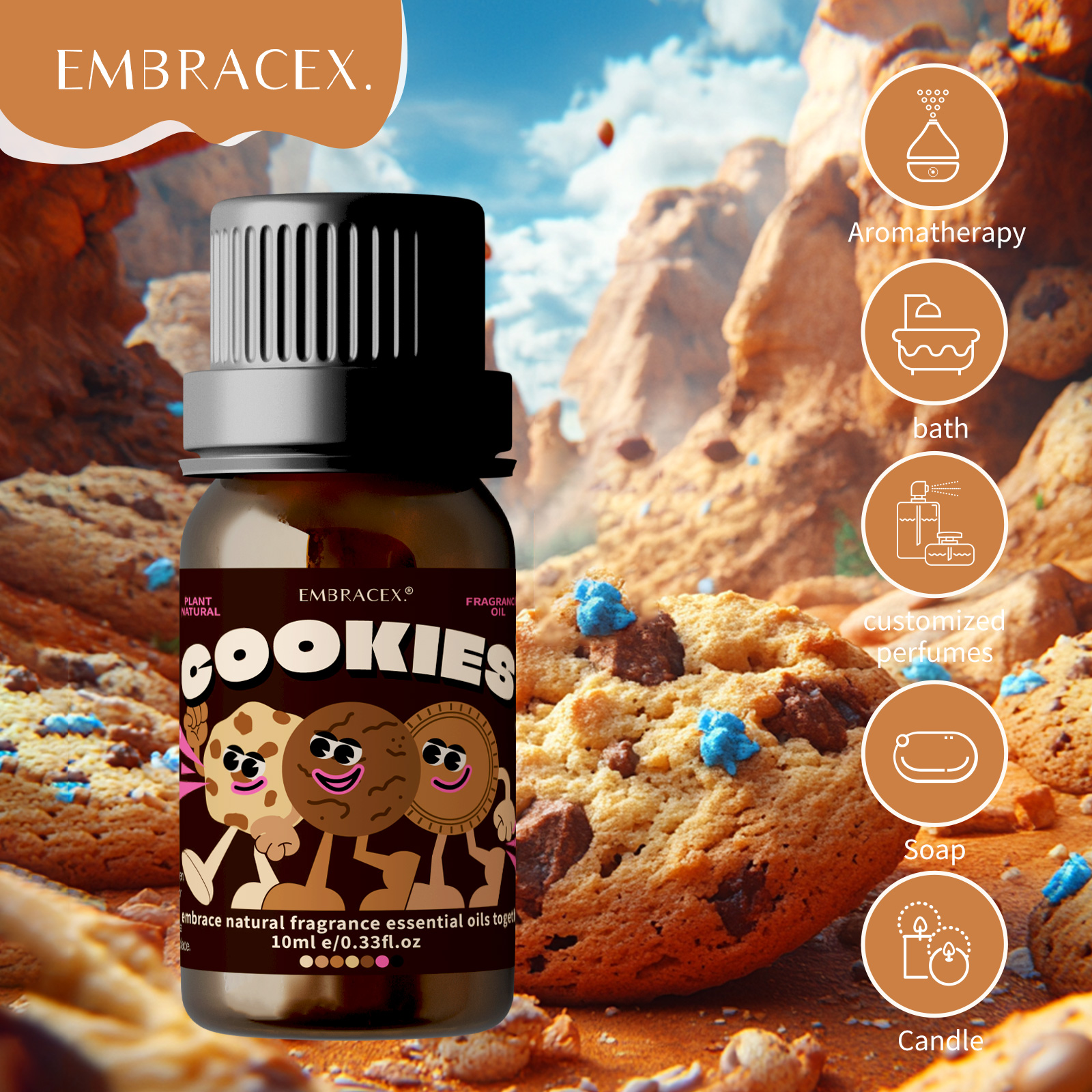 10ml Cookies Perfume Cookies F - Perfume Fragrance Diffuser บทวิจารณ์และราคา