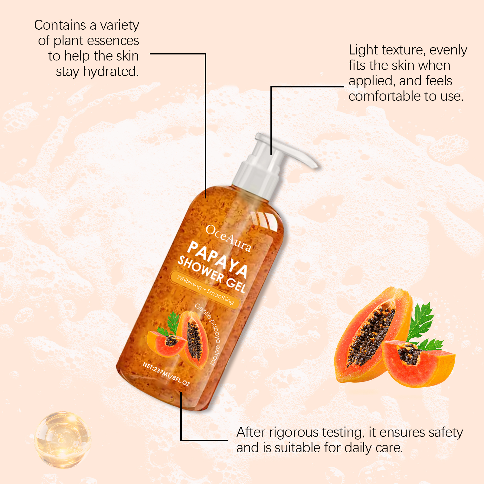 Beauty Skin Shower Gel Perfume - Perfume Fragrance Body Wash บทวิจารณ์และราคา