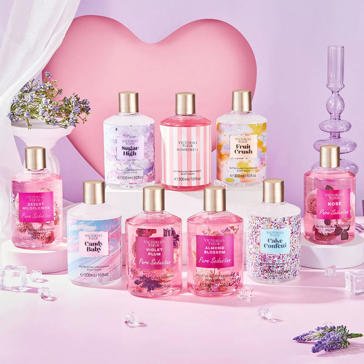 300ml Fragrant Shower Gel Velv - Perfume Fragrance Body Wash บทวิจารณ์และราคา
