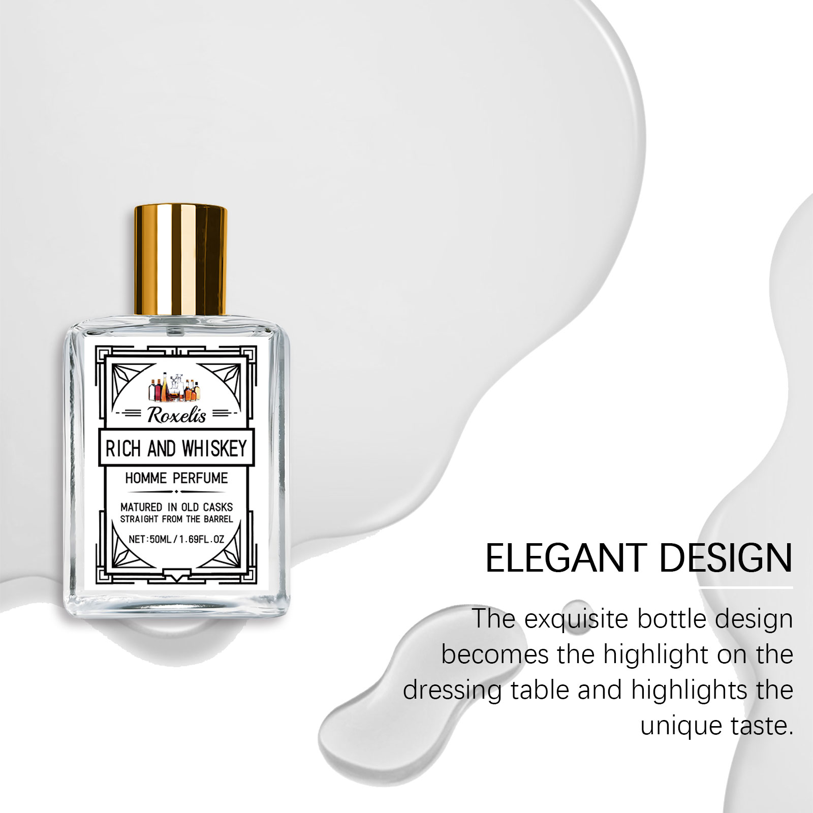 Roxelis 50ml Charm Whisky Men' - Pure Perfume Fragrance บทวิจารณ์และราคา